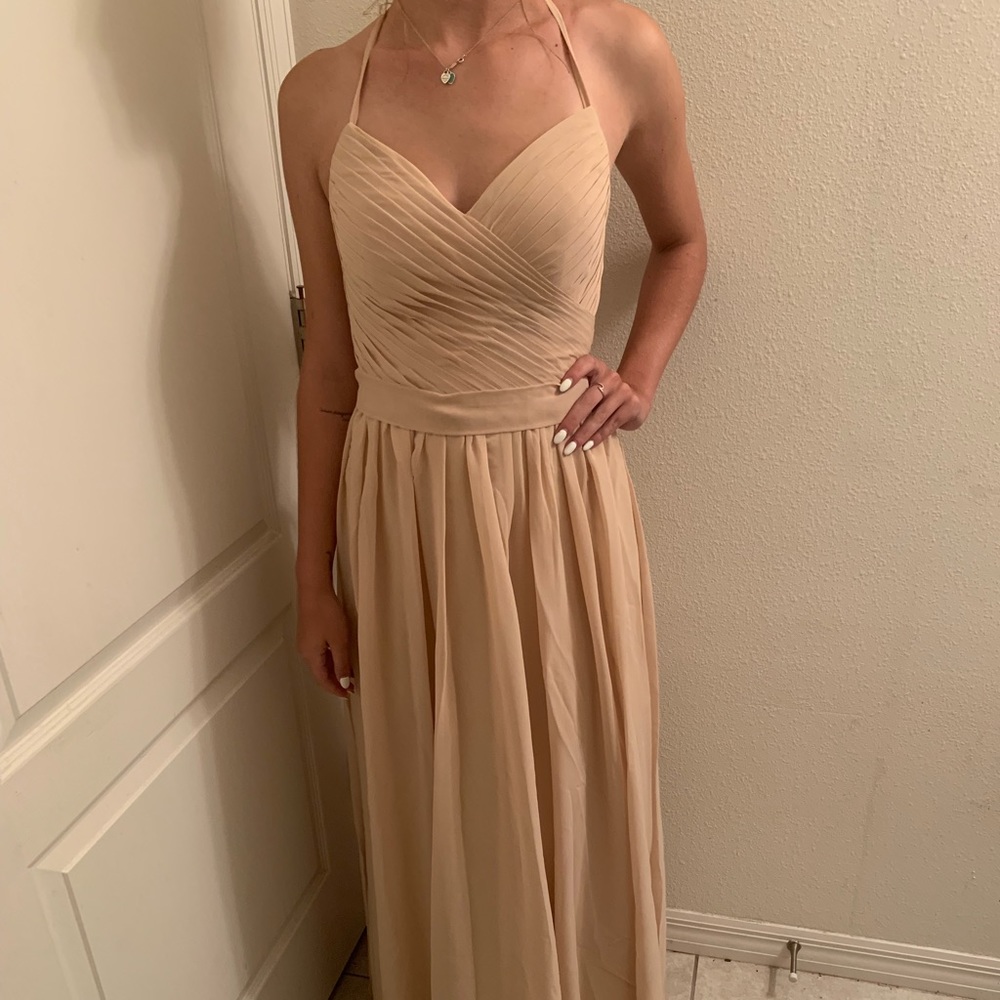 Tan/Champagne Bridesmaid/Formal Dress 2